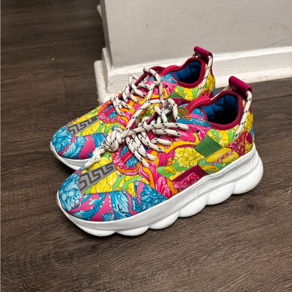 Versace Floral Chain Reaction Sneakers